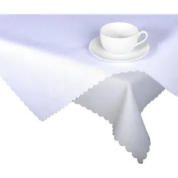 ubrus Forbyt Ubrus s nešpinivou úpravou, Jednobarevný Deštík, bílý Ubrusy: 50 x 100 cm