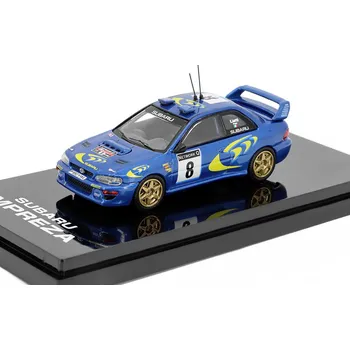 autíčko Subaru Impreza WRC 1997 #8 RAC Rally 1:64 - Hobby Japan Subaru Impreza WRC 1997 No.8 RAC Rallye - kovový model auta