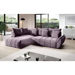Rohová rozkládací sedačka GALLIPOLI, fialová +možnost VÝNOSU + vyzvednutí ZDARMA