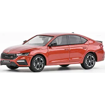 autíčko Škoda Octavia IV RS 2020 Červená Cinnamon Metalíza 1:43 Škoda Octavia 4 - kovový model