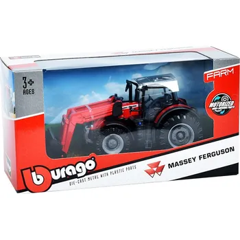 autíčko Massey Ferguson 8740S Traktor s nakladačem 1:50 Massey Ferguson 8740 S Traktor s nakladačem - kovový model auta