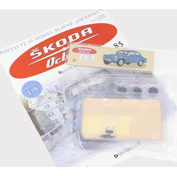 autíčko DeAgostini Škoda Octavia 1959 1:8 - časopis #85 se stavebnicí Škoda Octavia 1959 - stavebnice DeAgostini