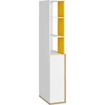 Nástavba skříně k posteli LEPON 33, dub artisan/bílá/žlutá, 5 let záruka + vyzvednutí ZDARMA