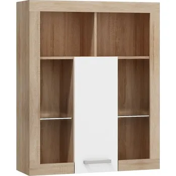 police Závěsná skříňka MOLTENO, dub sonoma/bílý lesk, 5 let záruka + vyzvednutí ZDARMA