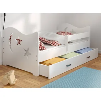 Dětská postel Dětská postel ORTLER 80x160 typ 1, bílá čela + bílé boky + vyzvednutí ZDARMA