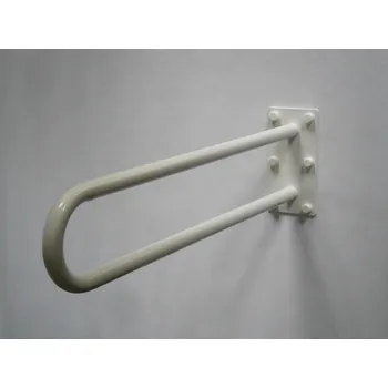 Madlo do koupelny Wela pevné madlo "U" invalidní k wc BÍLÉ PREMIUM domadlo Délka: 90 cm, Průměr: 30 mm