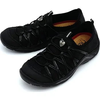 Dámské polobotky Dámské polobotky L0559 Rieker černé Barva: black, Velikost: 37