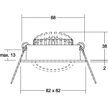 Lampička BRUMBERG BB05 bodovka RC ovladač kulatá bílá - konvertor - Ø 5,1 cm, výška 2,4 cm strukturovaná bílá 1 x 6 W LED - Doprava zdarma