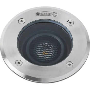 Venkovní osvětlení FARO BARCELONA Zapuštěné světlo LED Geiser, odolné proti mořské vodě, 18 cm, 38° matná nerezová ocel, průhledná 1 x 15 W LED - Doprava zdarma