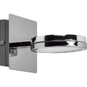 Lampička Lightme osvětlení zrcadla Aqua down chrom 1 zdroj - průměr svíticí části je 11,2 cm 1 x 6 W LED - Doprava zdarma