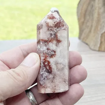 Ametyst růžový špice - obelisk 34 cca 8 x 3,1 x 2,1 cm, 98 g