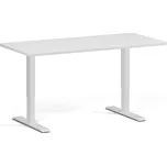 B2B Partner Polohovací stůl se zaoblenými rohy, 160x80 cm, 1 motor, bílá podnož, bílá