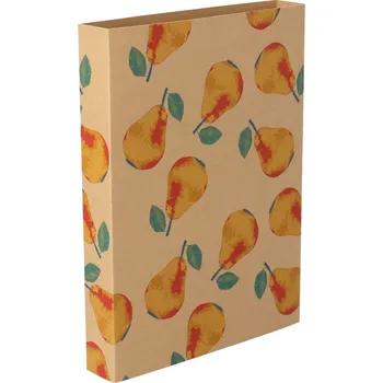 Jednorázové nádobí Reklamní CreaSleeve Kraft 455 papírový kraftový rukáv na zakázku, přírodní