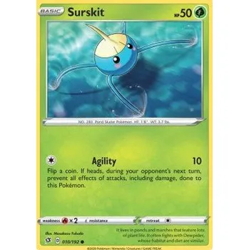 Sběratelská karetní hra Pokémon RCL 010/192 Surskit - Rebel Clash Stav: Near Mint, Verze: REVERSE HOLO
