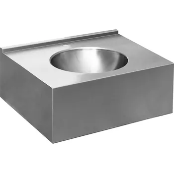 Nábytek Závěsný pult s umyvadlem 550x270x550 mm, nerez mat