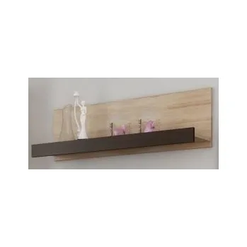 Obývací stěna Malá police MOLTENO, dub sonoma světlý/dub sonoma tmavý, 5 let záruka + vyzvednutí ZDARMA