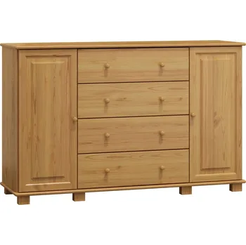 Komoda Komoda NEFTYS 58, hloubka 42 cm, masiv borovice, moření: olše + vyzvednutí ZDARMA