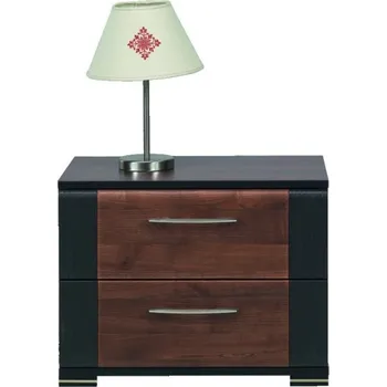 Noční stolek Noční stolek EGIDIO, ořech/wenge + vyzvednutí ZDARMA