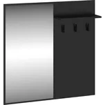 Věšákový panel PRUDHOE se zrcadlem, černý, 5 let záruka + vyzvednutí ZDARMA