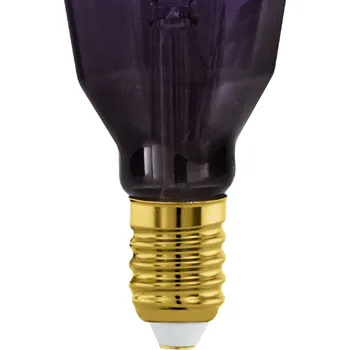 Lampička EGLO LED žárovka E27 4W T100 1 800K Vlákno fialové stmívání fialová