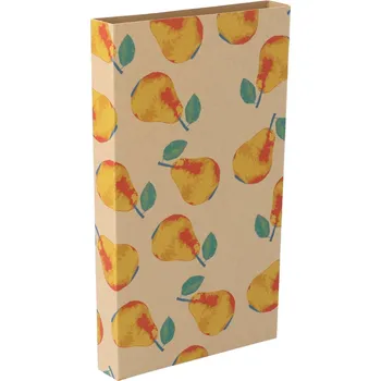 Jednorázové nádobí Reklamní CreaSleeve Kraft 190 papírový kraftový rukáv na zakázku, přírodní