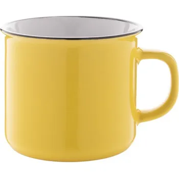 Reklamní Woodstock retro hrnek, žlutá