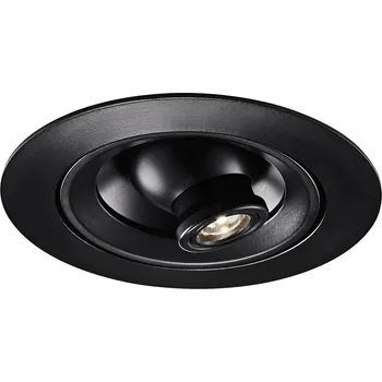 Lampička Egger Licht Egger DLS LED vestavné bodové svítidlo Riga Zooom, kulaté, černé, 3000K černá 1 x 2 W LED - Doprava zdarma