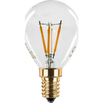 Lampička Kapková LED žárovka SEGULA 24V DC E14 3W Filament 922