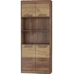 Regál GATTON s dvířky, craft tobaco/craft zlatý, 5 let záruka + vyzvednutí ZDARMA