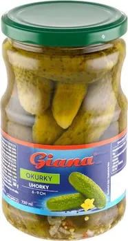 Nakládaná potravina Giana Okurky sterilované 6-9 cm 670 g