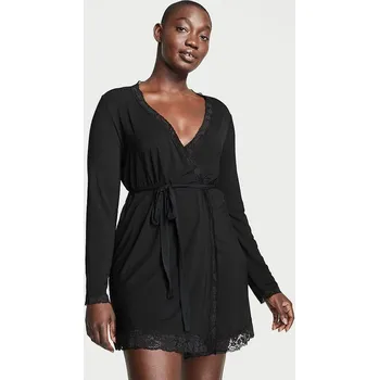 Dámský župan Victoria's Secret dámský župan Modal černý M/L