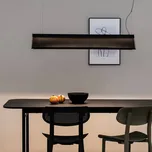 FARO BARCELONA Ludovico Povrchové závěsné svítidlo LED, 115 cm, černé - Délka stříšky 30 cm černá LED 30 W celkem - Doprava zdarma