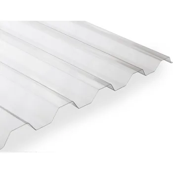 Průsvitná krytina Palram trapézová polykarbonátová deska ČIRÁ Rozměr formátu: 1060 x 3000mm s jemnou povrchovou krupičkou