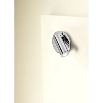 Lampička LEDS-C4 Ivy LED nástěnné světlo, nástavba/vestavba - průměr svíticí části je 3 cm nikl satinovaný 1 x 1 W LED - Doprava zdarma