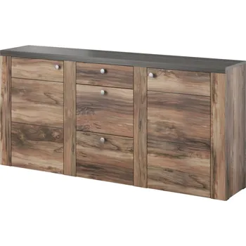 Komoda FEDRA komoda 2D3S, ořech satin/touchwood + vyzvednutí ZDARMA