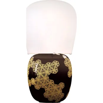 Lampička kdln stolní lampa Hive, černá, výška 47 cm keramika/sklo zlato 1 x 30 W - Doprava zdarma