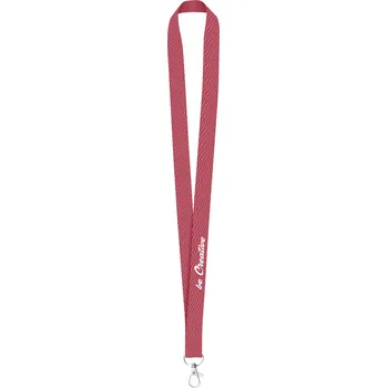 Reklamní Subyard A lanyard se sublimací na zakázku, bílá