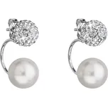 EVOLUTION GROUP CZ Stříbrné zanáušnice s krystaly Preciosa® - 31178.1