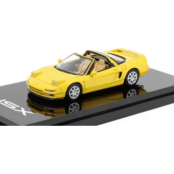 autíčko Honda NSX Type T žlutá 1:64 - Hobby Japan Honda NSX Type-T + střecha - kovový model auta