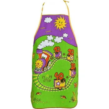 Kuchyňská zástěra Forbyt Zástěra dětská Vlaček fialový