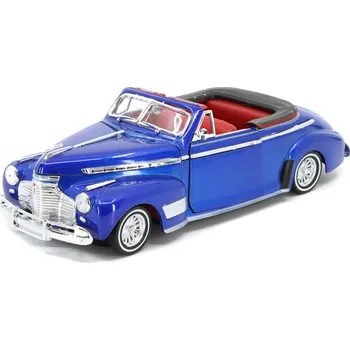 autíčko Chevrolet Special Deluxe 1941 modrá 1:24 - Welly Chevrolet Special De luxe 1941 Low Rider Collection - kovový model auta