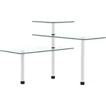 vidaXL 3patrová rohová kuchyňská police tvrzené sklo [249502]