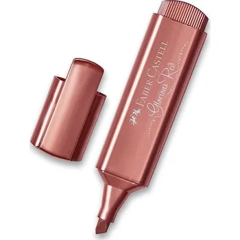 Zvýrazňovač Zvýrazňovač Faber-Castell, metalické barvy, Barva Červená