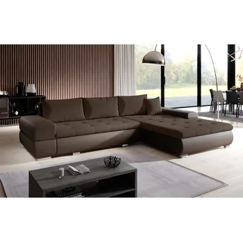 Sedací souprava Rohová rozkládací sedačka COLORITO 17, hnědá/hnědá +možnost VÝNOSU + vyzvednutí ZDARMA