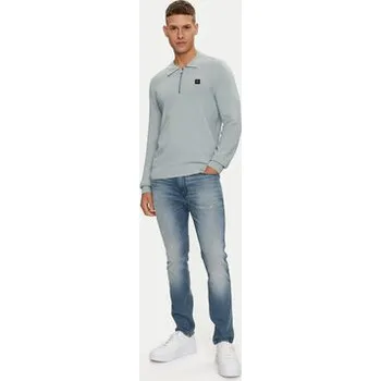 Pánský svetr HUGO Svetr Sastoon 50516640 Šedá Slim Fit XL