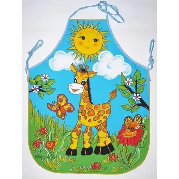 Kuchyňská zástěra Forbyt Dětská zástěra Žirafa 64 x 50 cm