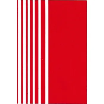 Plastikový model Obtiskové pruhy - červené