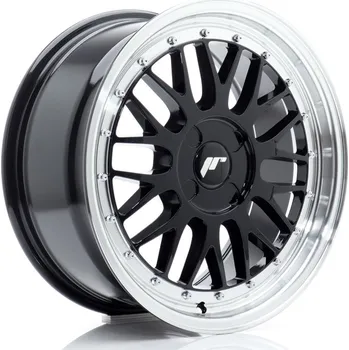 Alu kolo JR Wheels JR23 17x7,5 ET20-40 4H BLANK Gloss Black w/Machined Lip