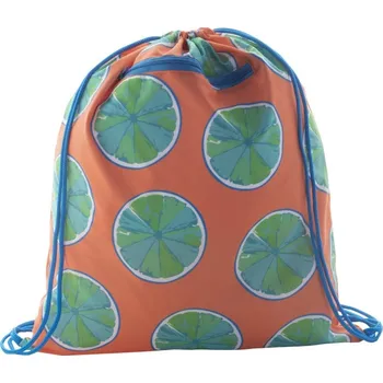 Sportovní vak Reklamní CreaDraw Zip vak na stahování na zakázku, modrá