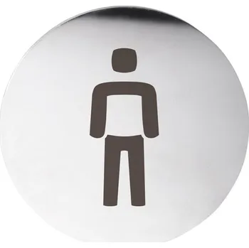 Mýdlenka WC páni označení průměr 75mm, broušený nerez